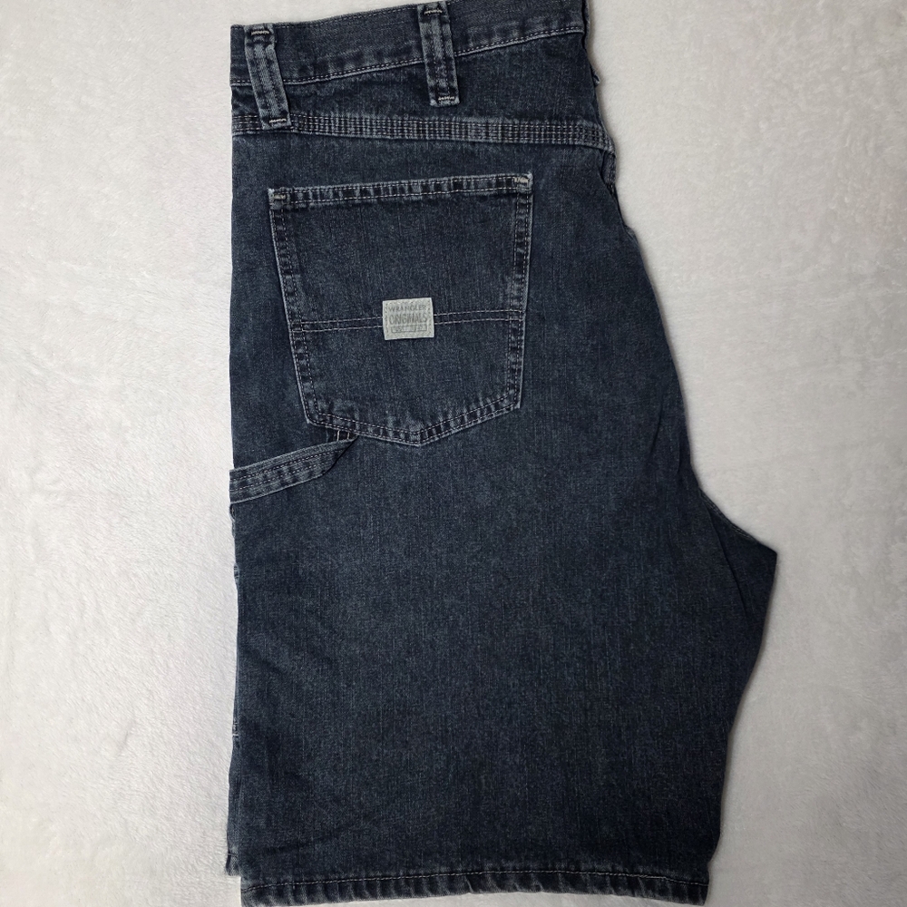 Wrangler Original Jorts Utility Denim Jean Shorts %100 Cotton Size 40 Waist